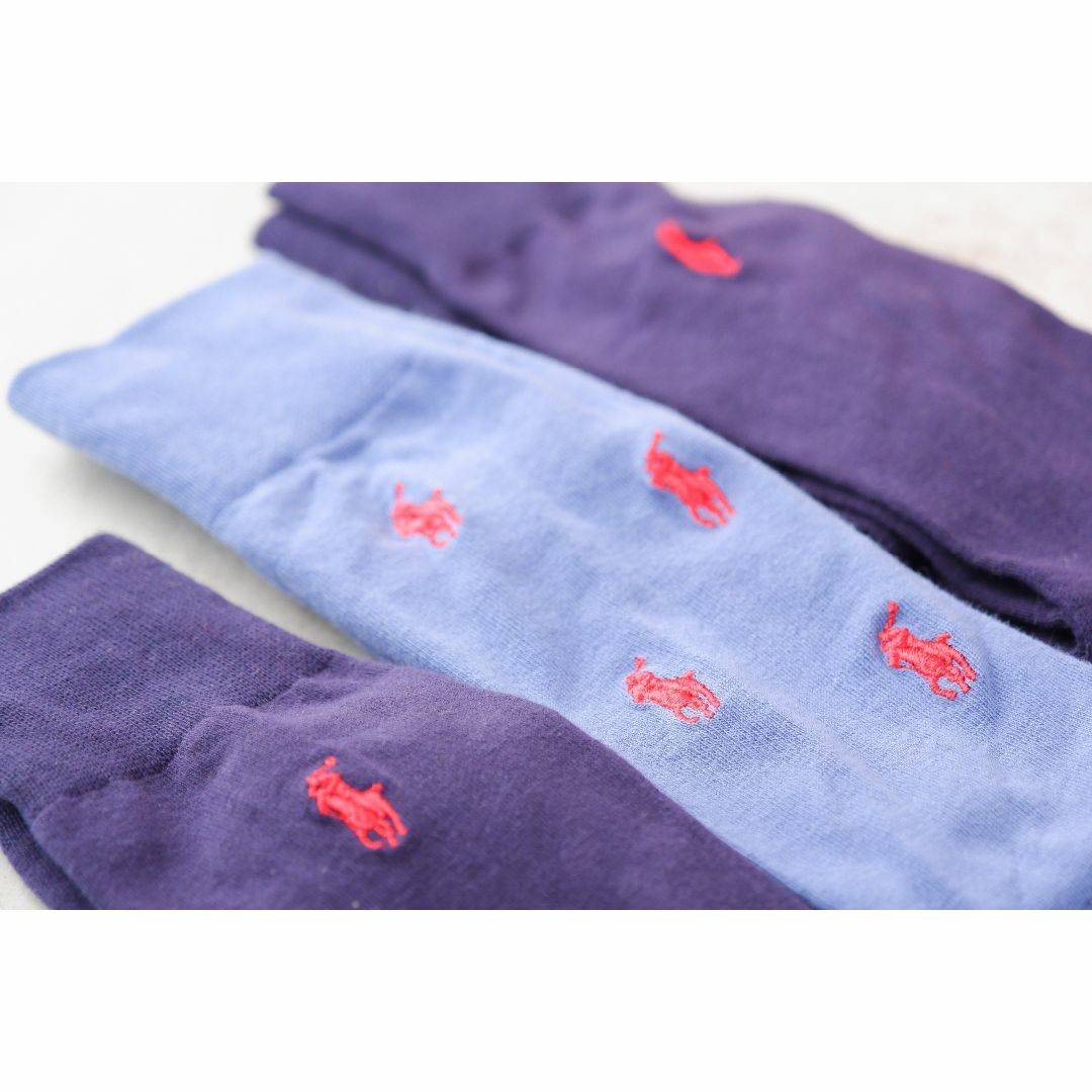 POLO RALPH LAUREN(ポロラルフローレン)のPOLOポロラルフローレン【3足セット／メンズ】おしゃれなソックス【新品です】 メンズのレッグウェア(ソックス)の商品写真