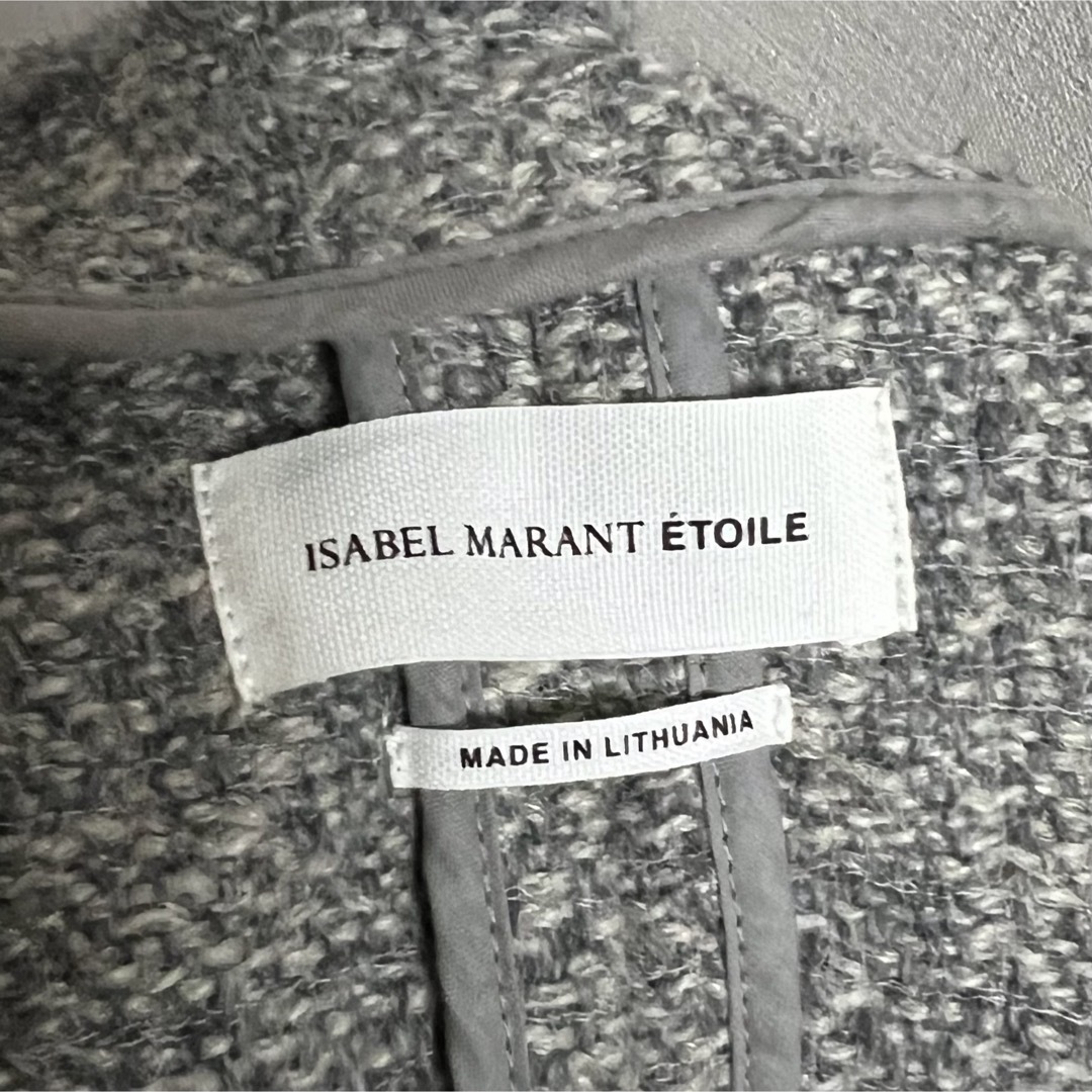 Isabel Marant(イザベルマラン)のイザベルマランツイードジャケット ウール　麻　卒業式 入学式 レディースのジャケット/アウター(ノーカラージャケット)の商品写真