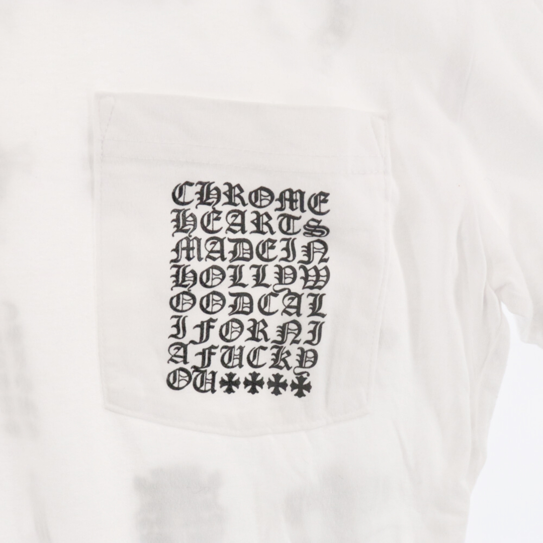 Chrome Hearts(クロムハーツ)のCHROME HEARTS クロムハーツ Multi Logo マルチバックロゴ 半袖カットソー 半袖Tシャツ ホワイト メンズのトップス(Tシャツ/カットソー(半袖/袖なし))の商品写真