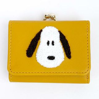 スヌーピー(SNOOPY)のスヌーピー コンパクト財布 サガラフェイス ウォレット ミニサイズ キャメル(財布)