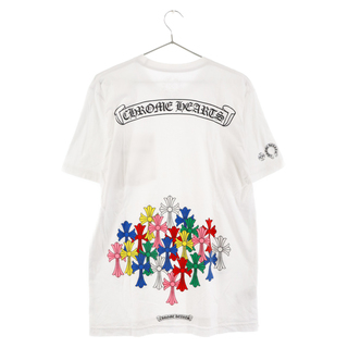 クロムハーツ(Chrome Hearts)のCHROME HEARTS クロムハーツ MLTCOL CEM CRS T-SHRT マルチセメタリークロスプリント 半袖Tシャツ カットソー ホワイト(Tシャツ/カットソー(半袖/袖なし))