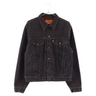 リーバイス(Levi's)のLevi's リーバイス 80～90S VINTAGE ヴィンテージ 3rd ボタン裏527 スモールE 裏地チェック デニムジャケット ブラック 70411 9416(Gジャン/デニムジャケット)