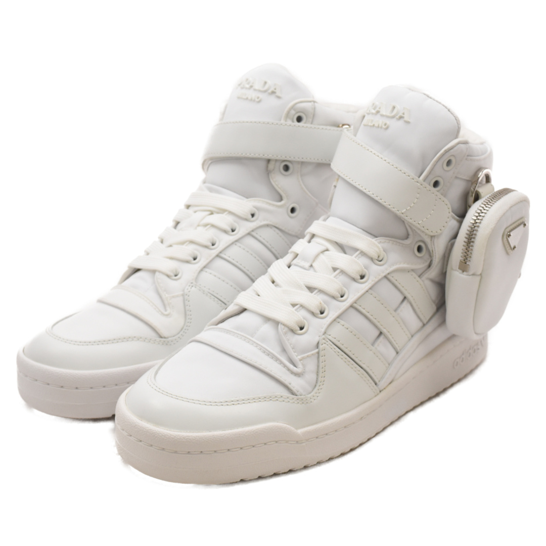 PRADA(プラダ)のPRADA プラダ ×adidas Forum High フォーラムハイカットスニーカー ホワイト2TG193 7 1/2 /25.5cm メンズの靴/シューズ(スニーカー)の商品写真