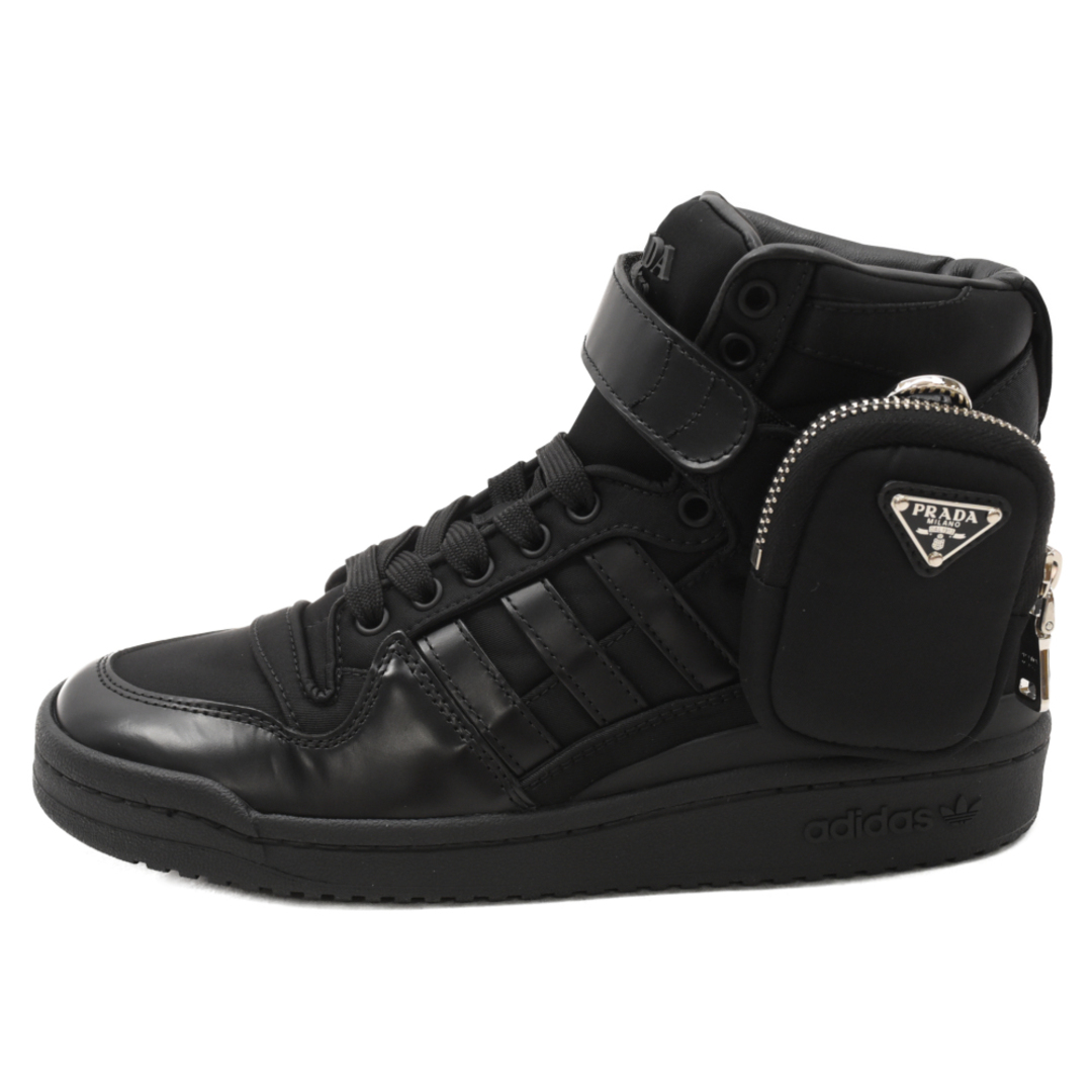 PRADA(プラダ)のPRADA プラダ ×adidas Forum High フォーラムハイカットスニーカー ブラック 2TG193 5 1/2 /23.5cm メンズの靴/シューズ(スニーカー)の商品写真