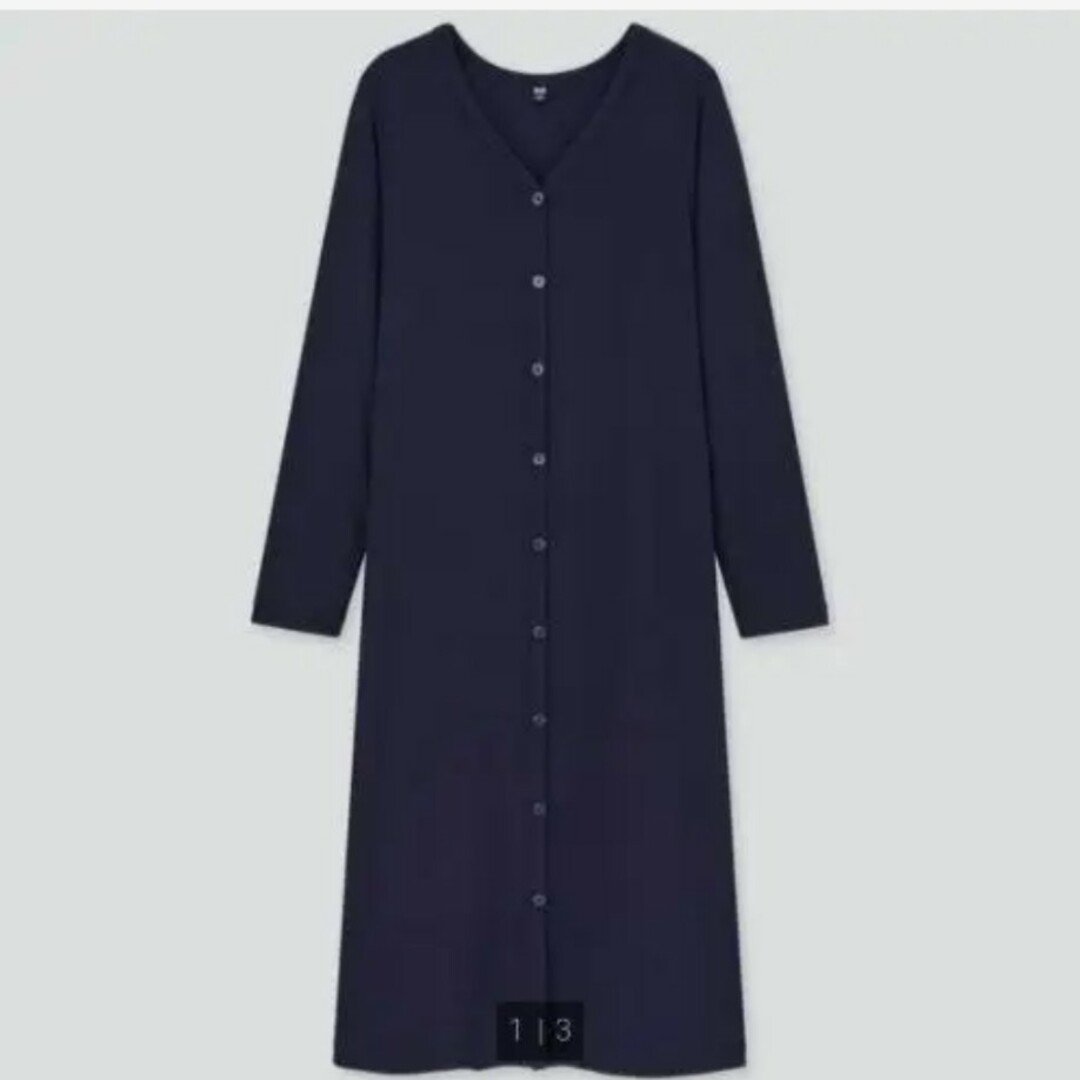 UNIQLO(ユニクロ)のユニクロ　タグ付き　リブロングカーディガンG レディースのトップス(カーディガン)の商品写真