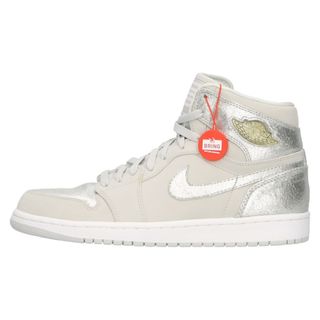 ナイキ(NIKE)のNIKE ナイキ AIR JORDAN 1 RETRO HI SILVER 25TH ANNIVERSARY エアジョーダン レトロ メタリックシルバー ハイカットスニーカー シルバー US10/28.0cm 396009-001(スニーカー)