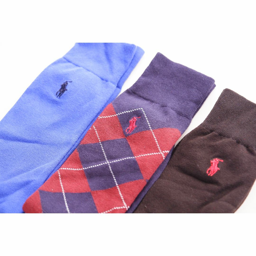 POLO RALPH LAUREN(ポロラルフローレン)のPOLOポロラルフローレン【3足セット／メンズ】おしゃれなソックス【新品です】 メンズのレッグウェア(ソックス)の商品写真