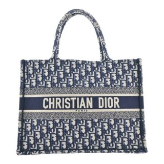 クリスチャンディオール(Christian Dior)のChristian Dior トートバッグ - ベージュx紺(総柄) 【古着】【中古】(トートバッグ)