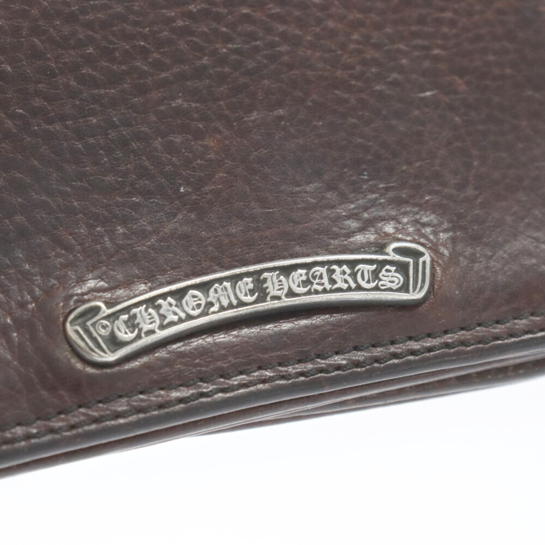 Chrome Hearts(クロムハーツ)のCHROME HEARTS クロムハーツ CARD CASE 2ポケット レザーカードケース 財布 ブラウン メンズのファッション小物(名刺入れ/定期入れ)の商品写真