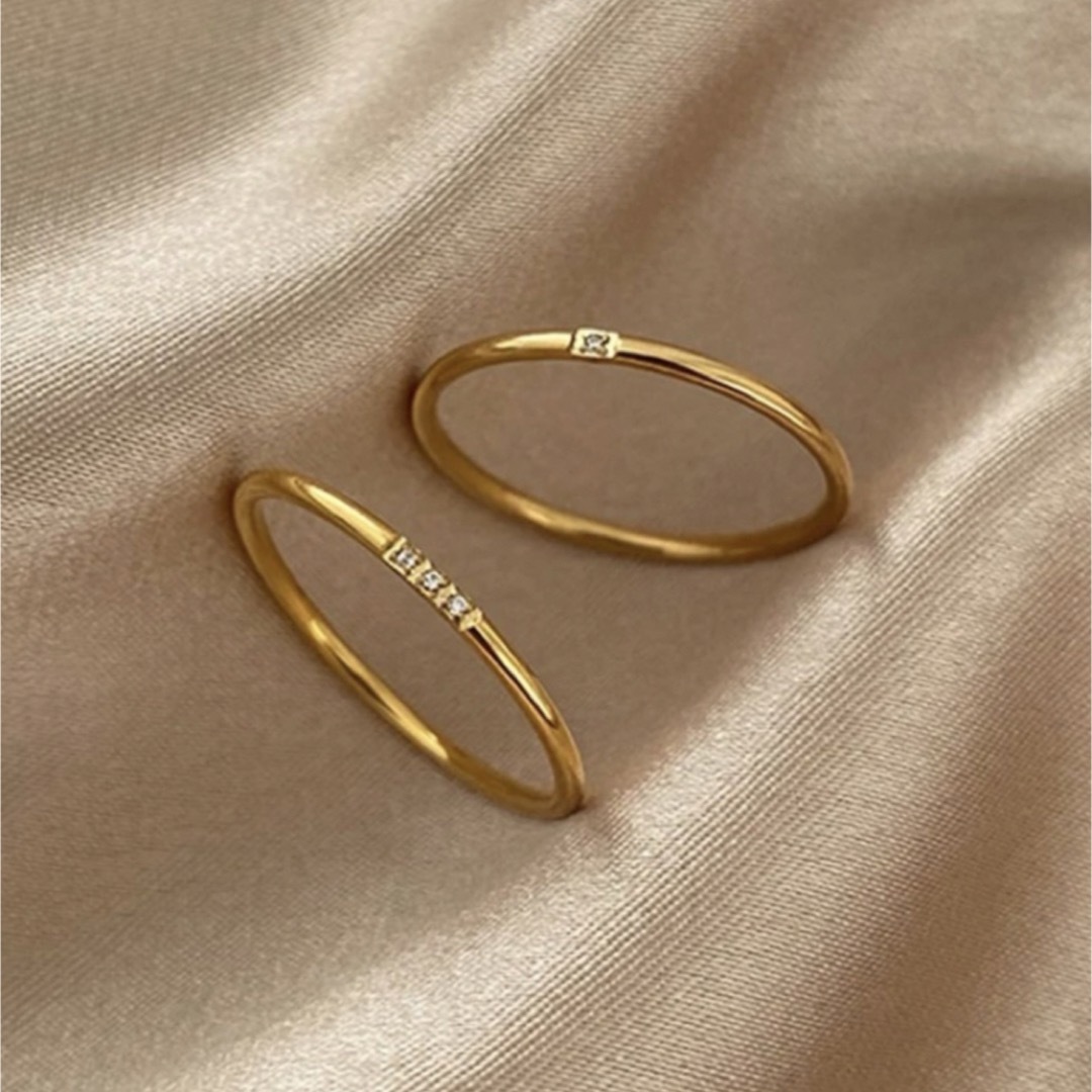 TOMORROWLAND(トゥモローランド)の【Design gold ring set】#021 レディースのアクセサリー(リング(指輪))の商品写真