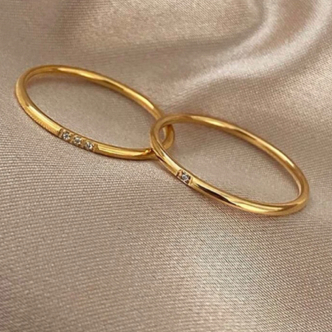 TOMORROWLAND(トゥモローランド)の【Design gold ring set】#021 レディースのアクセサリー(リング(指輪))の商品写真