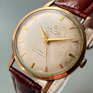 セイコー(SEIKO)の【動作品】セイコー マーベル アンティーク 腕時計 1957年 手巻き メンズ(腕時計(アナログ))