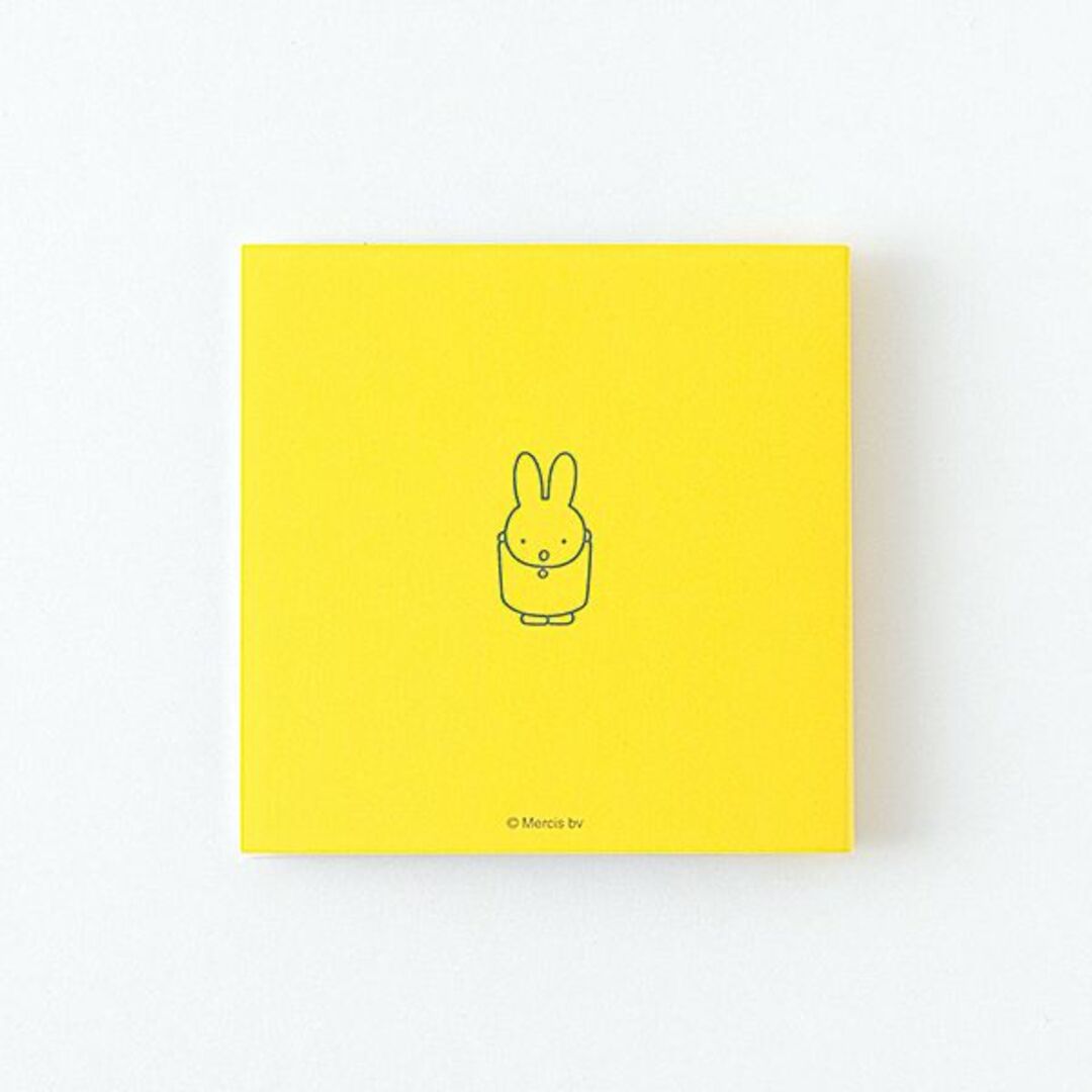 miffy(ミッフィー)のミッフィー スティッキーメモ（face/yellow） 付箋 20枚 文房具 フェイス イエロー インテリア/住まい/日用品の文房具(その他)の商品写真