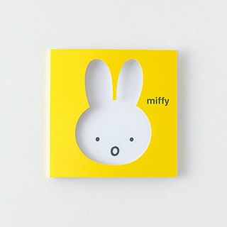 ミッフィー(miffy)のミッフィー スティッキーメモ（face/yellow） 付箋 20枚 文房具 フェイス イエロー(その他)