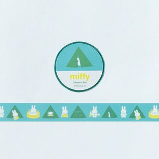 ミッフィー(miffy)のミッフィー マスキングテープ tent 文具 ステーショナリー グリーン(その他)