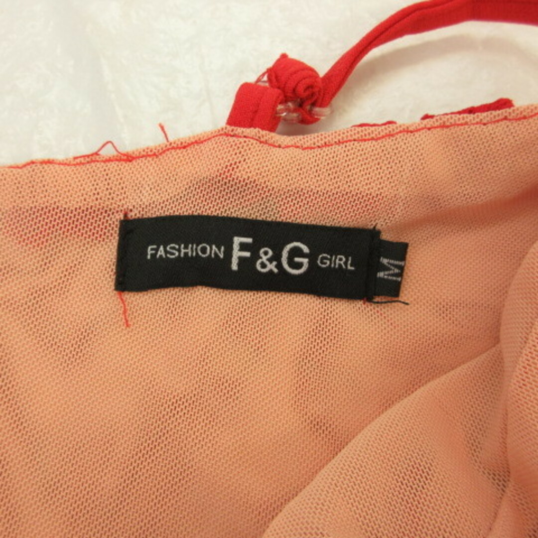 other(アザー)のFASHION GIRL F&G キャミワンピース ロング レース 赤 M レディースのワンピース(ロングワンピース/マキシワンピース)の商品写真