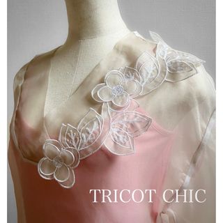 TRICOT CHIC/トリコシック 春夏イタリア製シルクシアーカットソー(Tシャツ(半袖/袖なし))