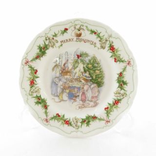 ロイヤルドルトン(Royal Doulton)の美品 ROYAL DOULTON ロイヤルドルトン ブランブリーヘッジ メリーミッドウィンター 中皿 16cmプレート クリスマス SM1787H (食器)