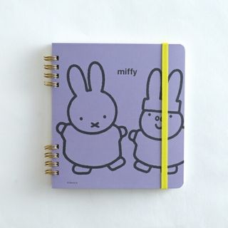 ミッフィー(miffy)のミッフィー miffy リングノート・スクエア 文房具 メモ帳 パープル 日本製(その他)