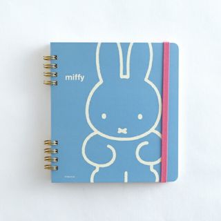 ミッフィー(miffy)のミッフィー miffy リングノート・スクエア 文房具 メモ帳 ブルー 日本製(その他)