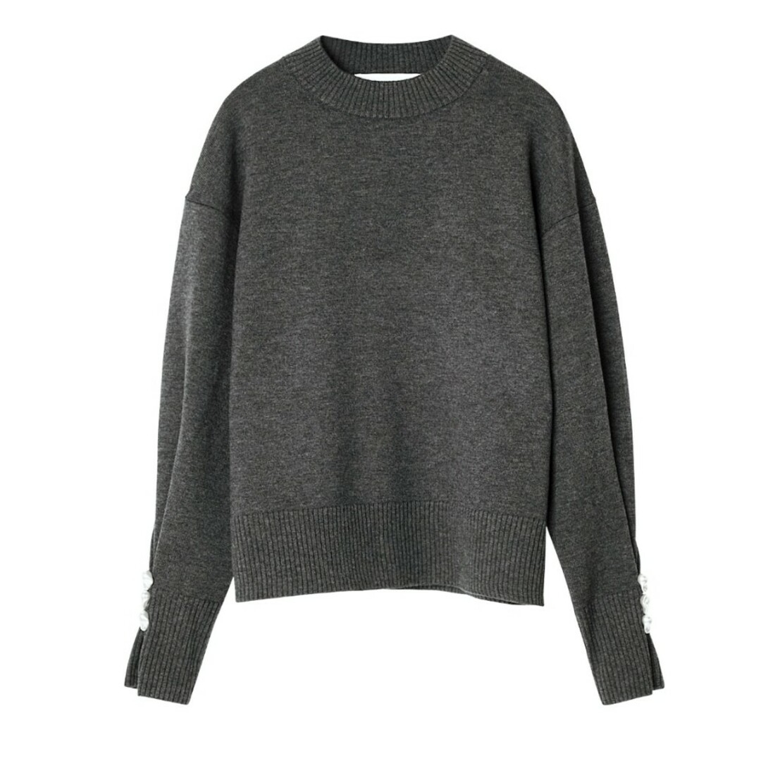 LE CIEL BLEU(ルシェルブルー)のルシェルブルー　Pearl Sleeve Knit レディースのトップス(ニット/セーター)の商品写真