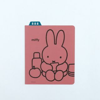 ミッフィー(miffy)のミッフィー miffy リングノート用下敷き（スクエア) 文房具 ピンク 日本製(その他)