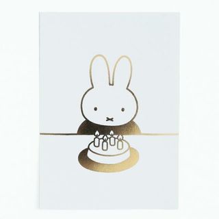 ミッフィー(miffy)のミッフィー miffy ポストカード（birthday） ハガキ 文具 日本製(ノートPC)