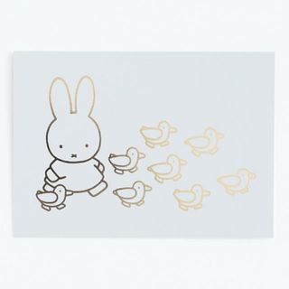 ミッフィー(miffy)のミッフィー miffy ポストカード（walking） ハガキ 文具 日本製(ノートPC)