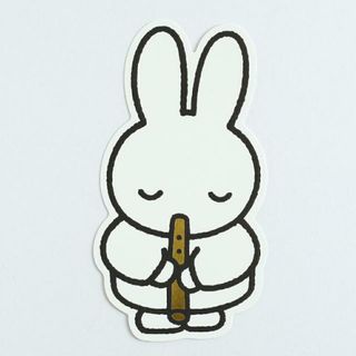 ミッフィー(miffy)のミッフィー miffy ダイカットポストカード （recorder） ハガキ 文具 日本製(ノートPC)