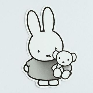 ミッフィー(miffy)のミッフィー miffy ダイカットポストカード （favorite） ハガキ 文具 日本製(ノートPC)