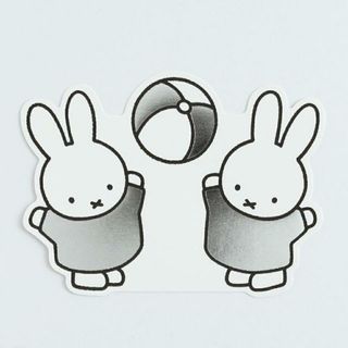 ミッフィー(miffy)のミッフィー miffy ダイカットポストカード （ball） ハガキ 文具 日本製(ノートPC)