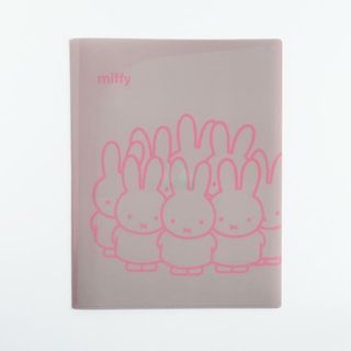 ミッフィー(miffy)のミッフィー miffy A4クリアブックファイル（gray） 文具(ノートPC)