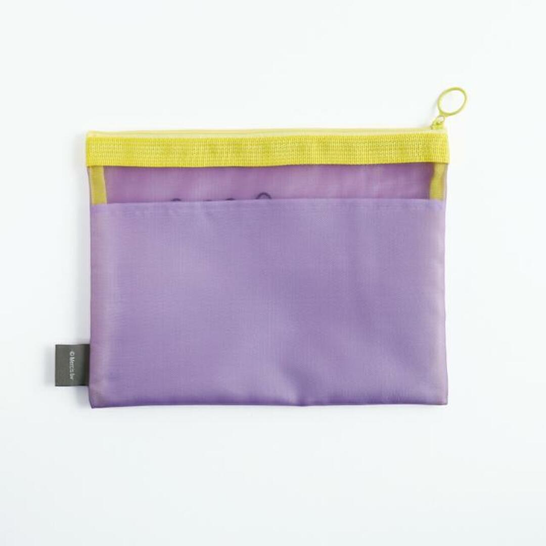 miffy(ミッフィー)のミッフィー miffy メッシュフラットポーチ（purple） ポーチ 文具 スマホ/家電/カメラのPC/タブレット(ノートPC)の商品写真
