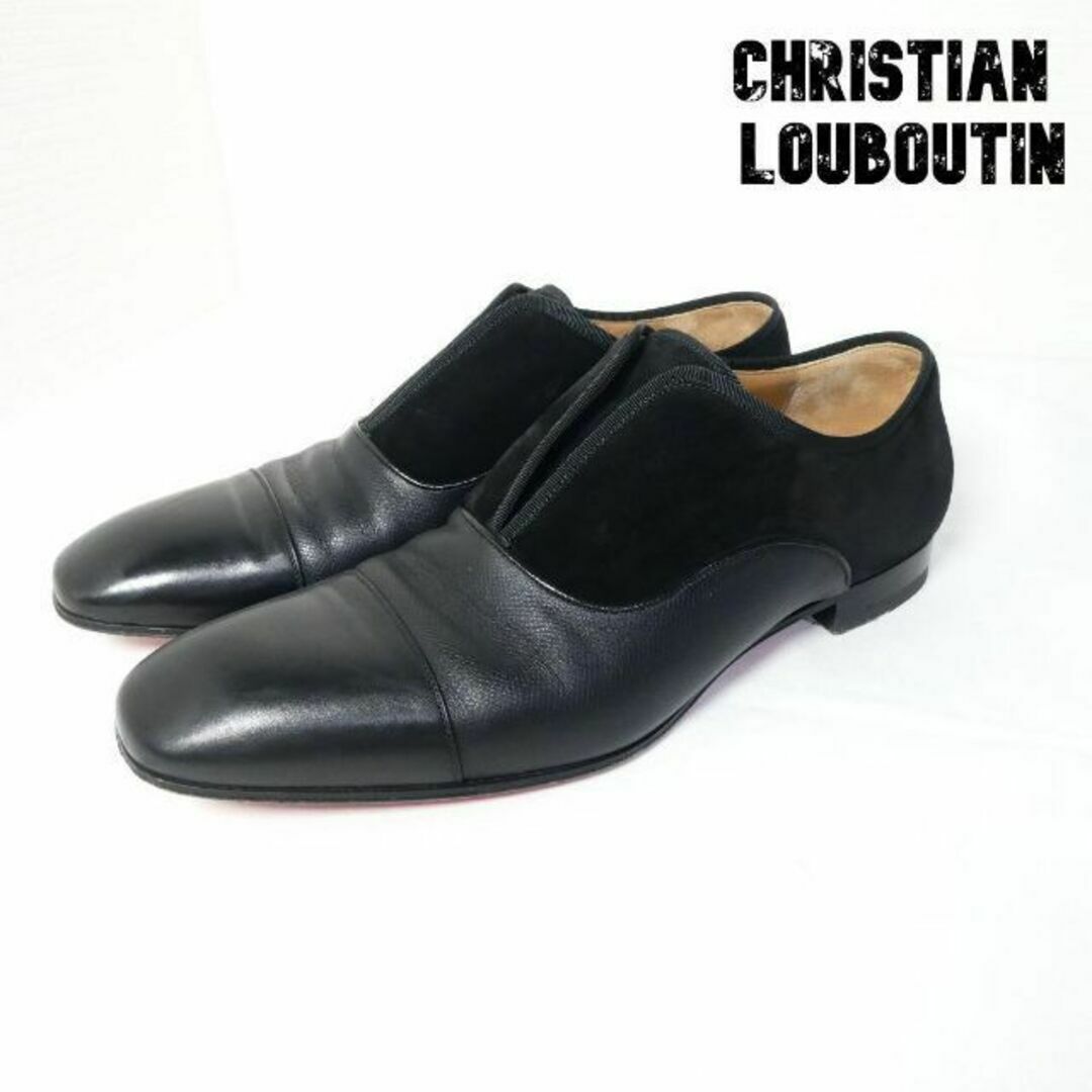 Christian Louboutin(クリスチャンルブタン)の美品 Christian Louboutin レザー スエード ビジネスシューズ メンズの靴/シューズ(ドレス/ビジネス)の商品写真