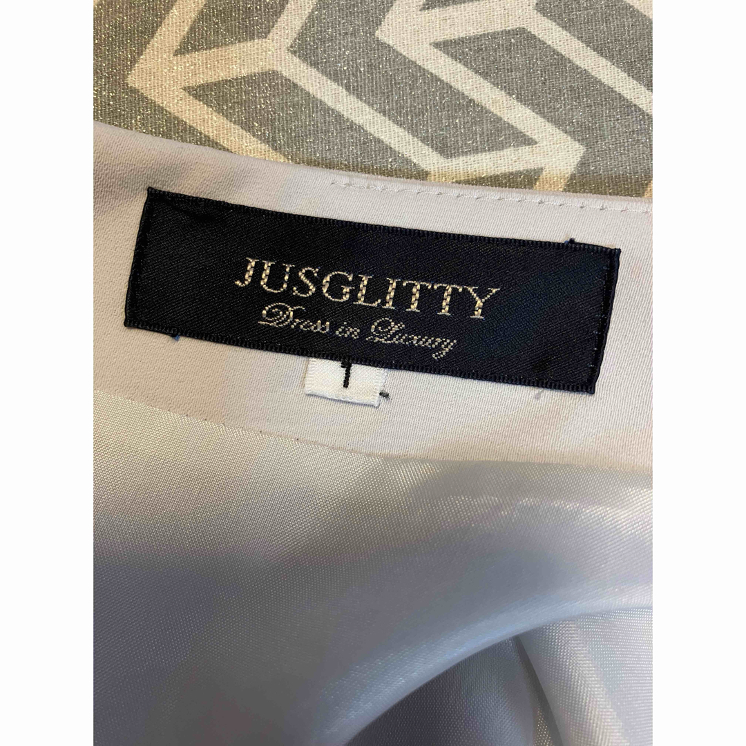 JUSGLITTY(ジャスグリッティー)のジャスグリッティー　ウォッシャブル　ワンピース　美品 レディースのワンピース(ひざ丈ワンピース)の商品写真