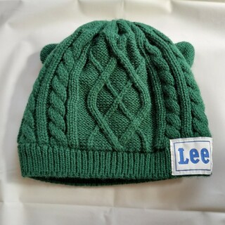 リー(Lee)のLeeキッズXS猫耳付ニット帽(帽子)