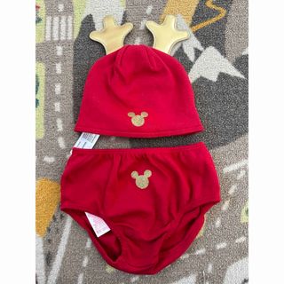 ディズニー(Disney)のディズニー Disney Baby First Christmas 帽子とパンツ(帽子)