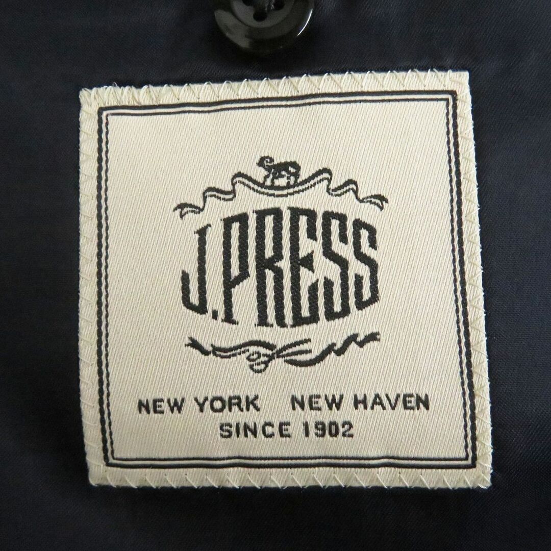 J.PRESS(ジェイプレス)の未使用品□J.PRESS/ジェイプレス ストライプ柄 PIACENZA社製生地使用 ウール×シルク シングルスーツ セットアップ ネイビー 36L 正規品 メンズのスーツ(セットアップ)の商品写真