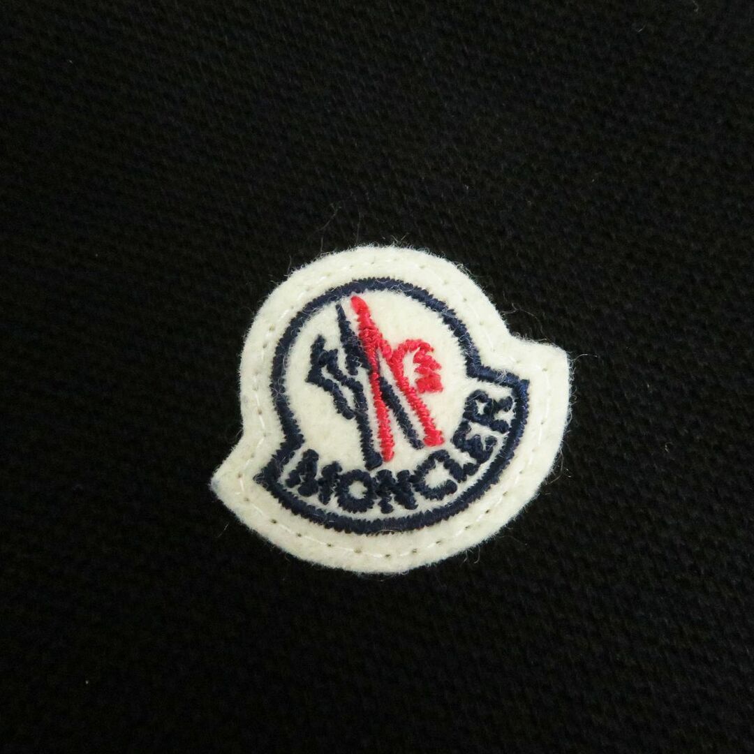 MONCLER(モンクレール)の極美品□2018年製 MONCLER/モンクレール ロゴワッペン ロゴボタン付き コットン100％ 半袖ポロシャツ/カットソー ブラック M 正規品 メンズ メンズのトップス(ポロシャツ)の商品写真