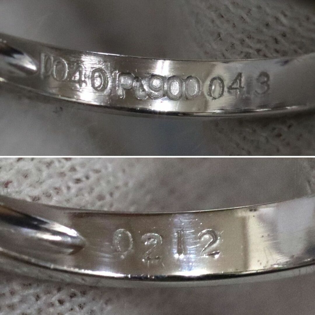 Pt900オレンジサファイアダイヤモンドリング S0.43 S0.212 レディースのアクセサリー(リング(指輪))の商品写真