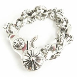 クロムハーツ(Chrome Hearts)の美品□CHROME HEARTS/クロムハーツ SV925 ファンシーリンク クリップ 13LINK クロス ブレスレット/アクセサリー シルバー 総重量118.24g(ブレスレット)