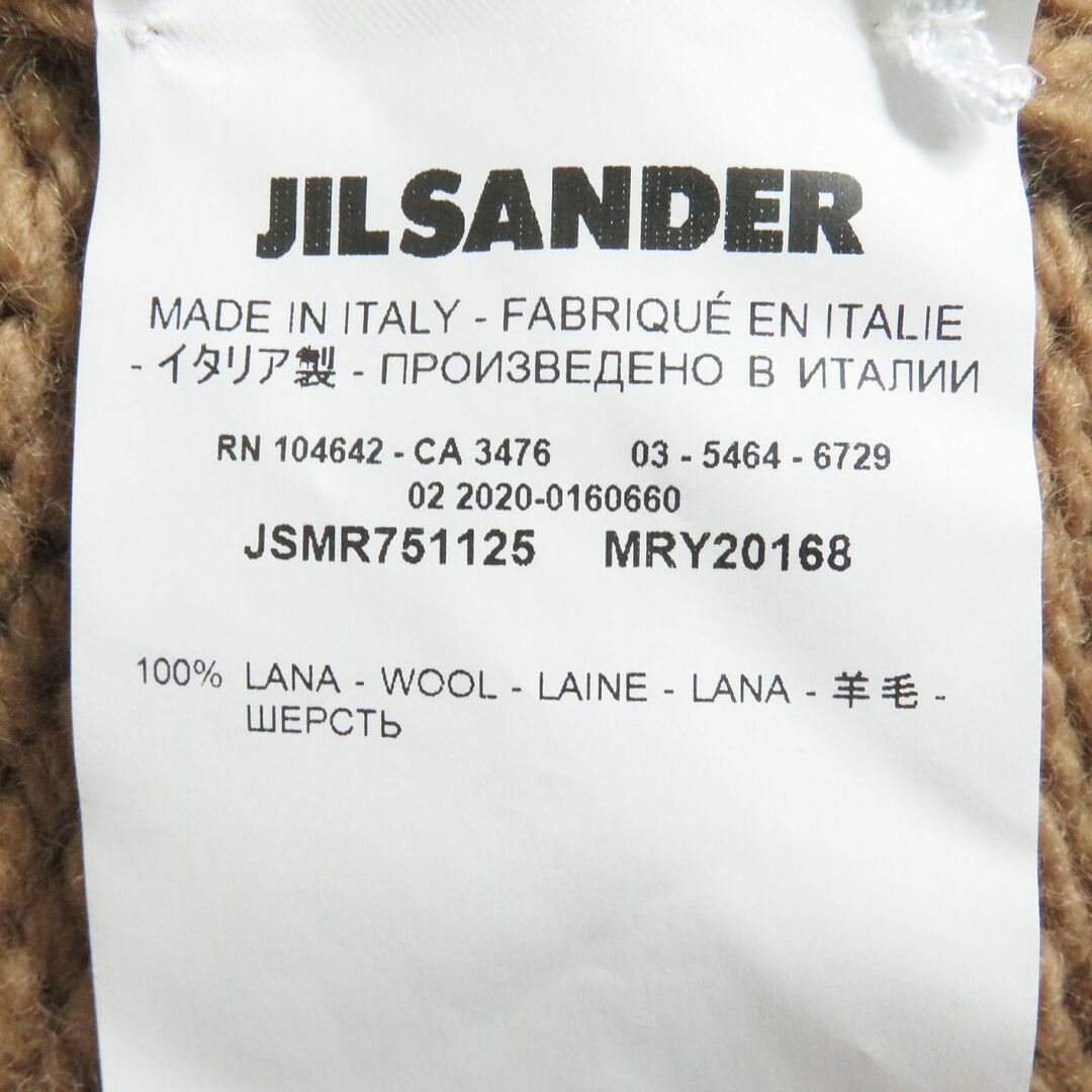 Jil Sander(ジルサンダー)の極美品□JIL SANDER/ジルサンダー JSMR751125 ロングプラストロン ウール100％ ハイネック ニットベスト ブラウン イタリア製 正規品 メンズのトップス(ベスト)の商品写真