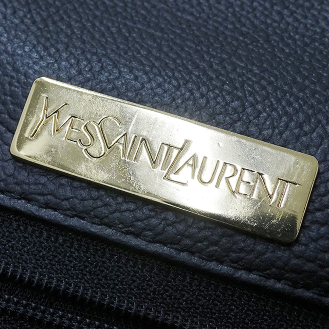 Yves Saint Laurent(イヴサンローラン)のイヴ・サンローラン YVES SAINT LAURENT バッグ レディース ブランド ハンドバッグ  レザー ブラック  黒【中古】 レディースのバッグ(ハンドバッグ)の商品写真