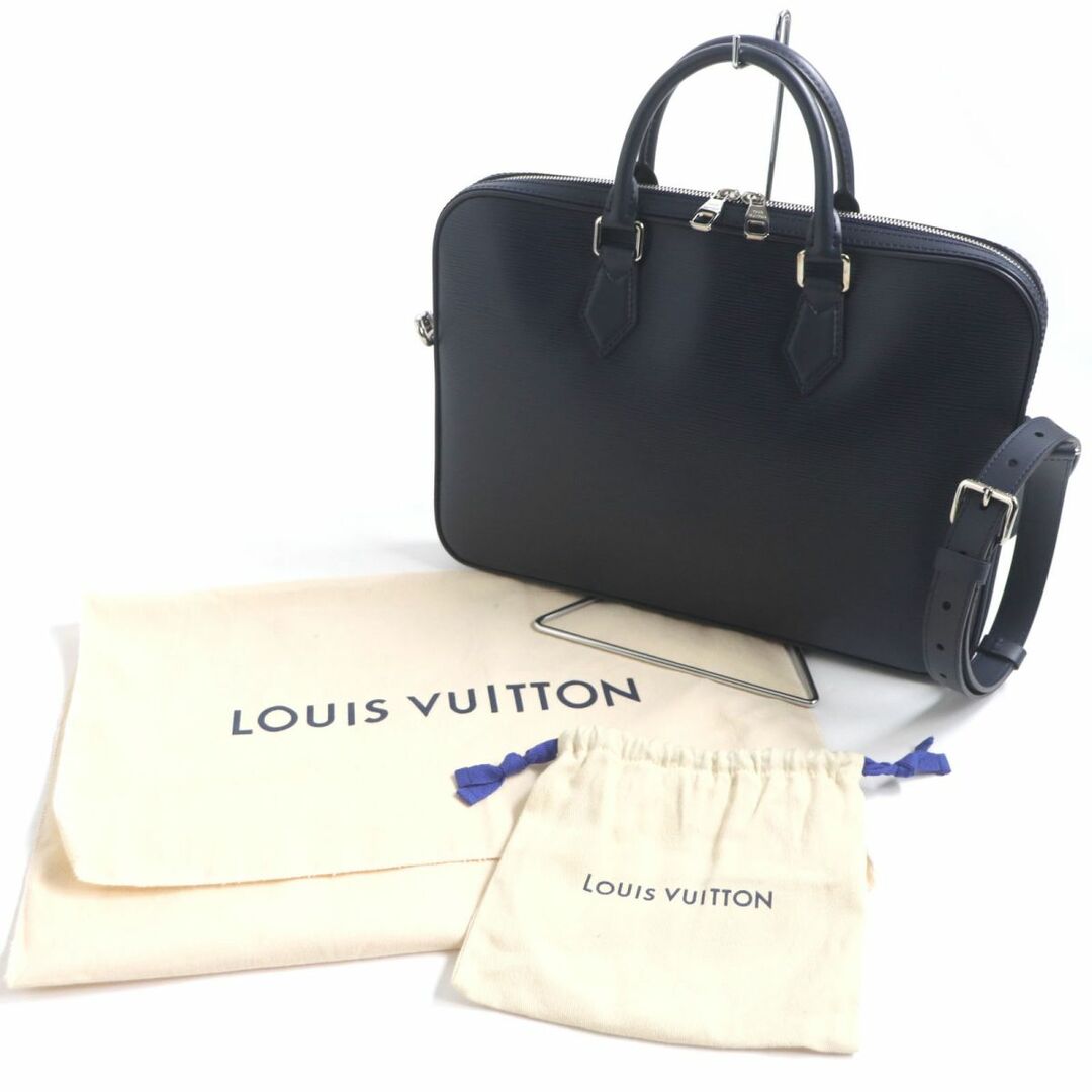 LOUIS VUITTON(ルイヴィトン)の極美品▼LOUIS VUITTON ルイヴィトン M51376 ダンディ エピ 2WAY ブリーフケース ブルーマリーヌ フランス製 メンズ ビジネス◎ 袋付き メンズのバッグ(ビジネスバッグ)の商品写真