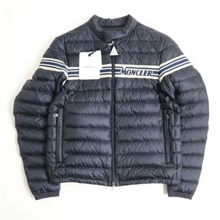 モンクレール(MONCLER)の未使用品◆20SS MONCLER モンクレール RENALD GIUBBOTTO ロゴデザイン WZIP ライトダウンジャケット 紺 3 正規品 メンズ ハンガー付き(ダウンジャケット)