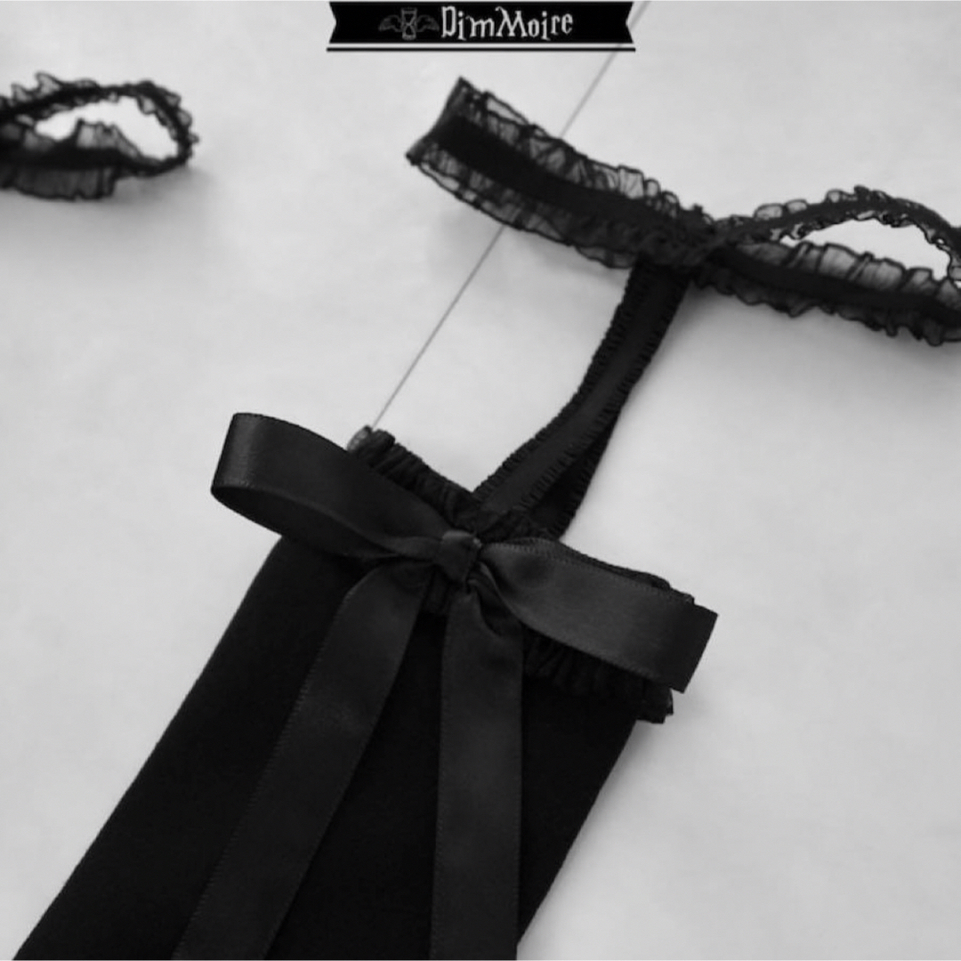 DimMoire 十字の誓いガーターソックス【Black】 レディースのレッグウェア(タイツ/ストッキング)の商品写真