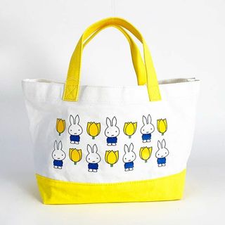 ミッフィー(miffy)のミッフィー チューリップ miffy and tulips ランチトート YE バッグ ランチ イエロー グッズ  (MCOR)(MCD)(弁当用品)