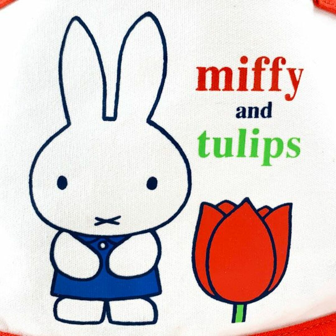 miffy(ミッフィー)のミッフィー チューリップ miffy and tulips ランチトート　RD バッグ　ランチ レッド グッズ  (MCOR) インテリア/住まい/日用品のキッチン/食器(弁当用品)の商品写真