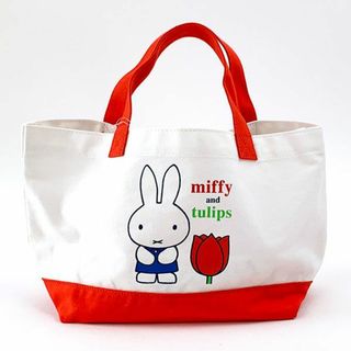 ミッフィー チューリップ miffy and tulips ランチトート　RD バッグ　ランチ レッド グッズ  (MCOR)