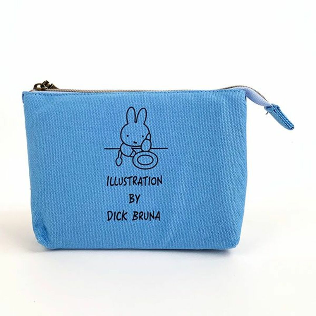 miffy(ミッフィー)のミッフィー miffy 3ポケットポーチ メイクポーチ 小物入れ ブルー(PWD)(PWD) レディースのファッション小物(ポーチ)の商品写真